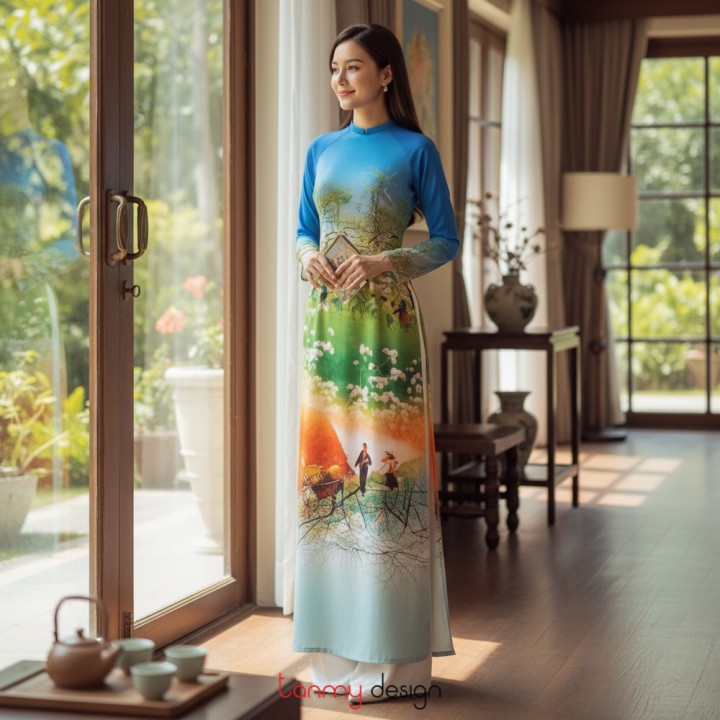  Vietnamese long dress- Scenery 3
